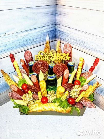 Съедобные букеты и корзины на заказ