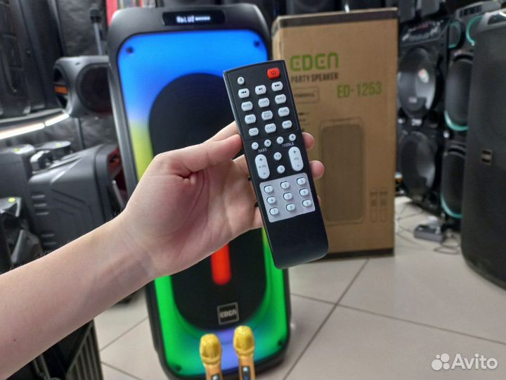 Мега мощная колонка 1500вт высота 110 см eden