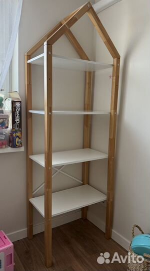 Стеллаж деревянный детский