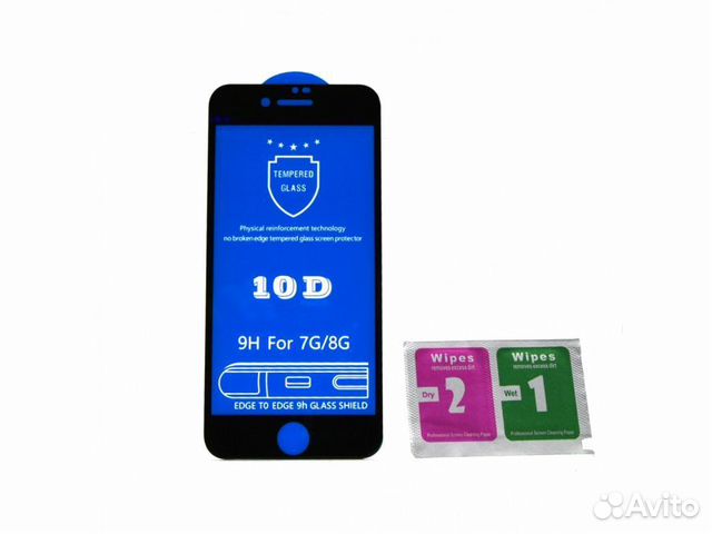 Стекло для Apple iPhone 7/8/SE2 10D