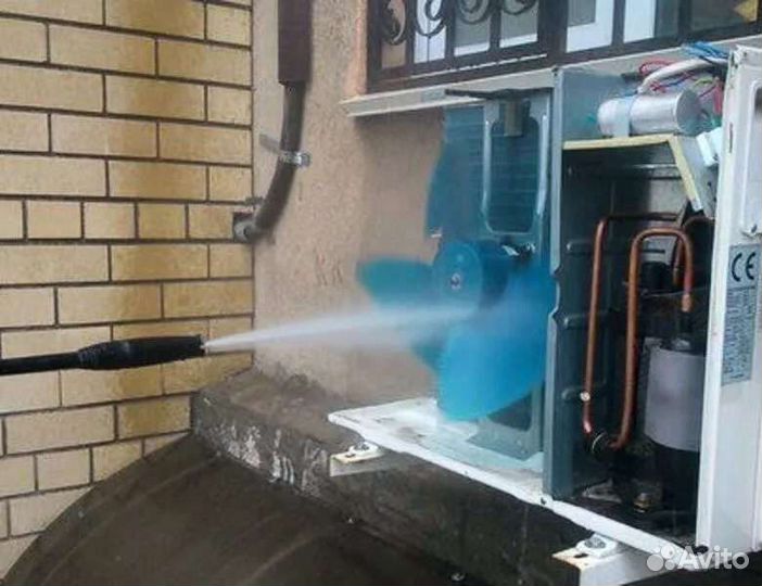 Чистка сплит систем, Ремонт сплит систем, Заправка