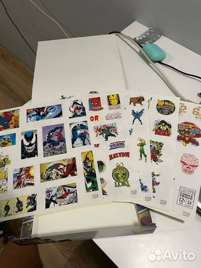 Набор наклек Марвел 97 штук