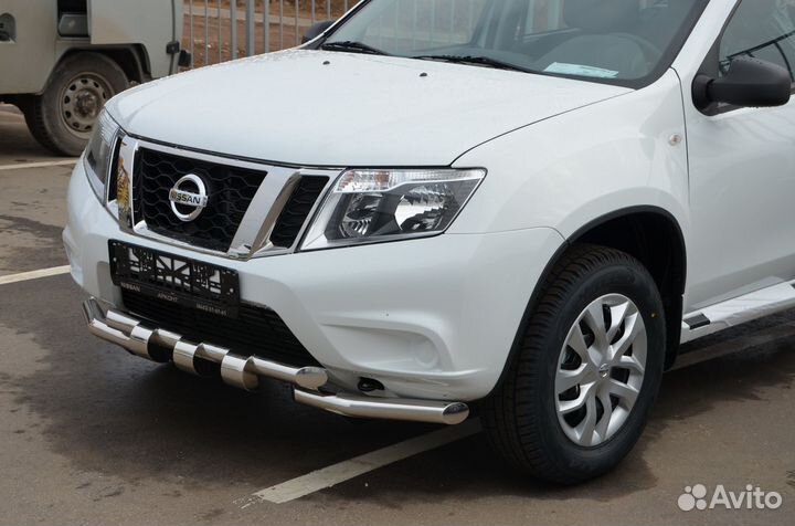 Защита переднего бампера Nissan Terrano G