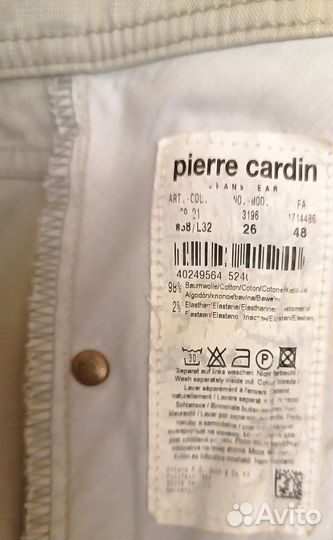 Джинсы PierreCardin W38/L32 светлые мужские