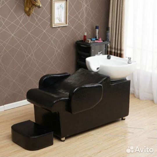 Мойка парикмахерская с белой раковиной