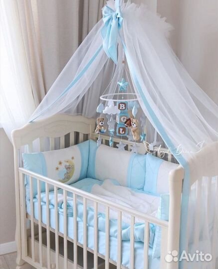 Детский мобиль для мальчика. Мобиль из фетра