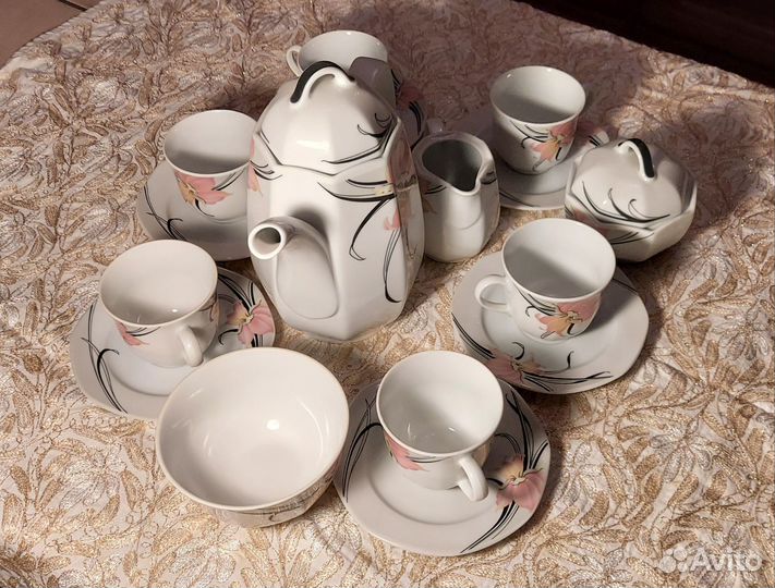 Сервиз чайный 6 персон форфор Германия Бавария