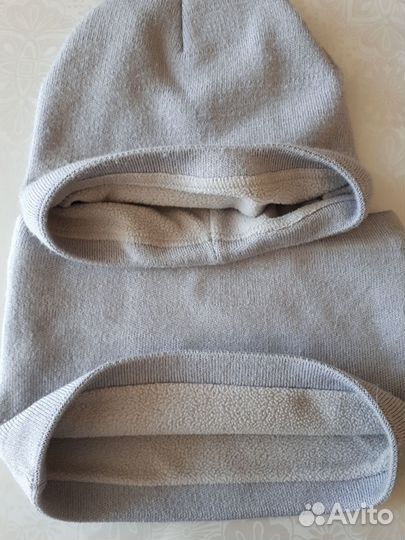 Комплект шапка и снуд для девочки б/у 7-9лет