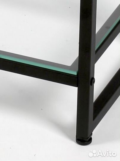 Стеллаж для одежды aс2260-18-Ч со стеклом 220х60х4