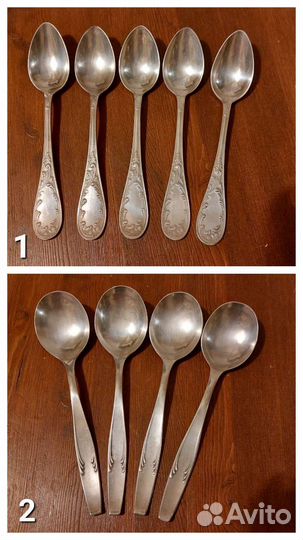 Столовые приборы из мельхиора и др