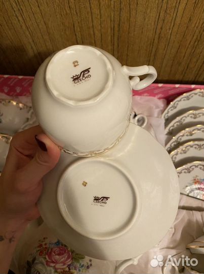 Сервиз чайный (6 персон, Чехия) новый