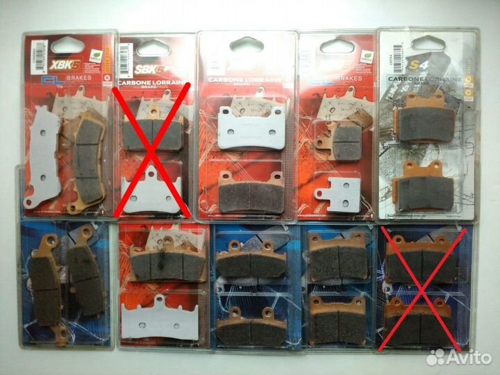 Тормозные колодки для японских мотоциклов