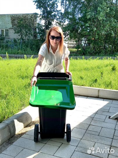 Контейнер 120 л. Мусорный на колесах арт.495