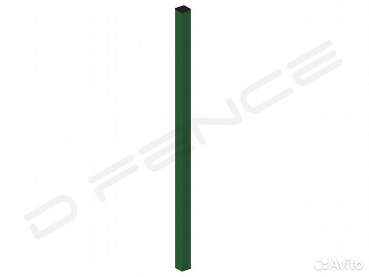 Столб для забора, 3D сетки 60х40х1,5мм L2.5м