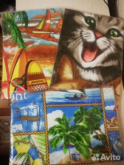 Полотенца пляжные банные вафельные новые