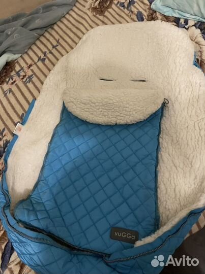 Конверт натуральная овчина в прогулочную коляску