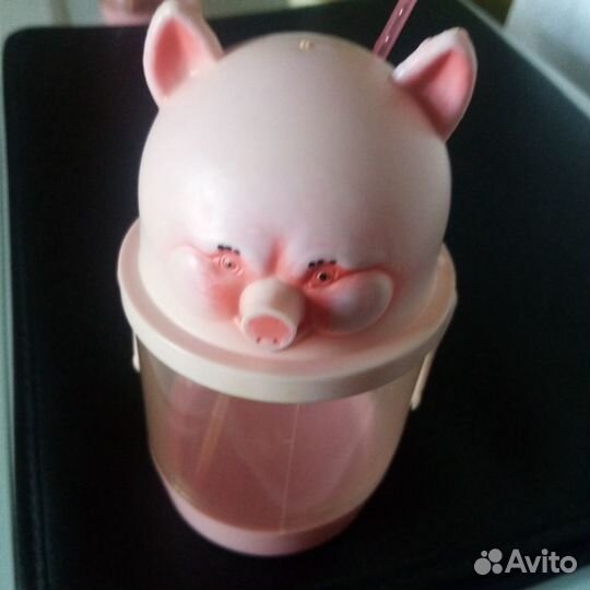 Кружки детские с крышками, пластик СССР