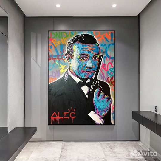 Яркая картина маслом в интерьер