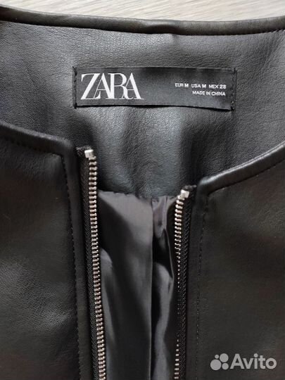 Куртка кожаная Zara