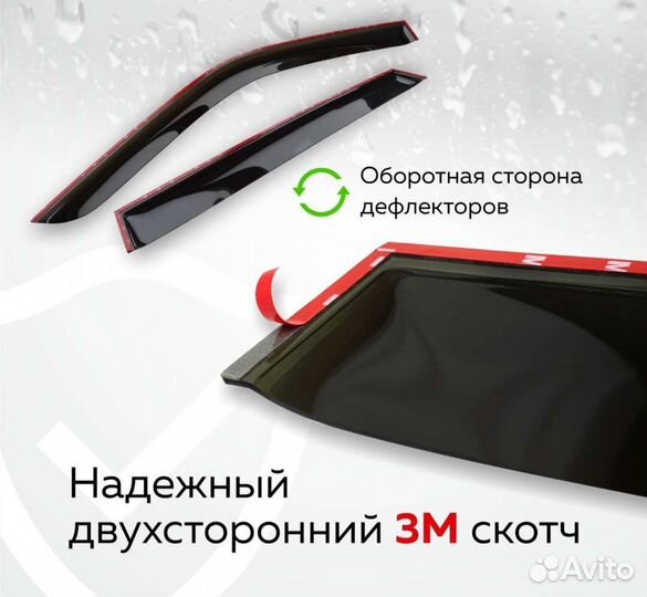 Дефлекторы ветровики Toyota Ist 2002-2007