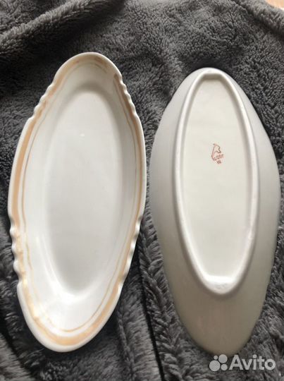 Чайная пара СССР / селедочные тарелки