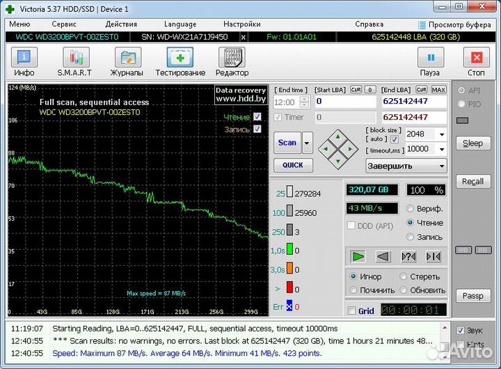 Жесткий диск HDD SSD