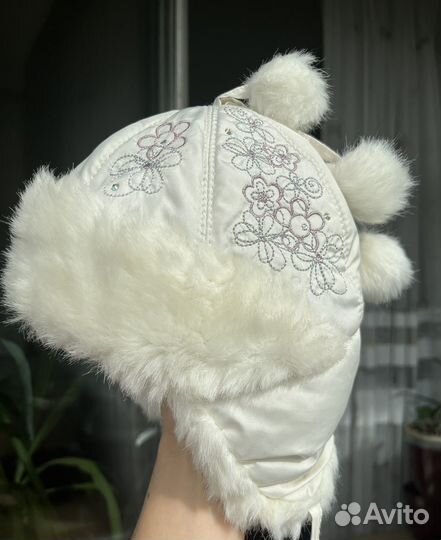 Зимняя шапка ушанка 46 с завязками