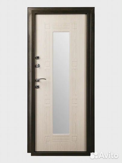 Дверь с зеркалом входная железная купить