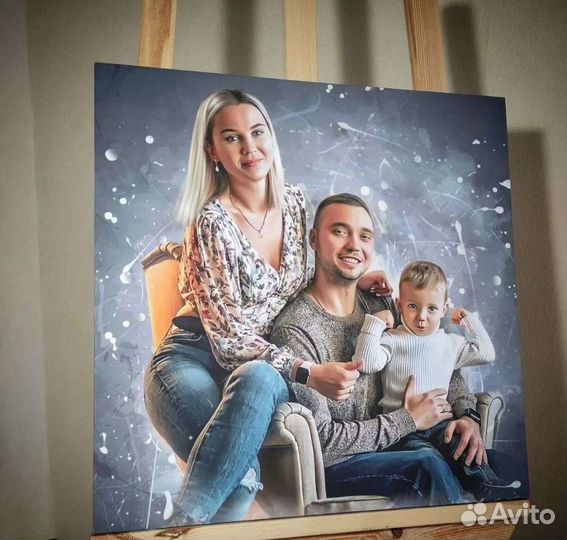 Портрет на холсте по фото