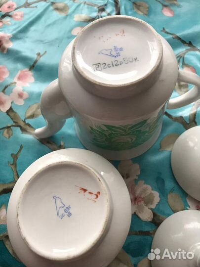 Сахарница и заварник советского производства