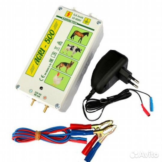 Электропастух agri 500 /0,6 Дж/ 5 км/0,4 Дж /12V,2