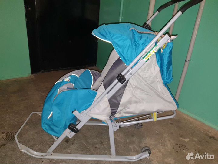 Детские санки коляска ника