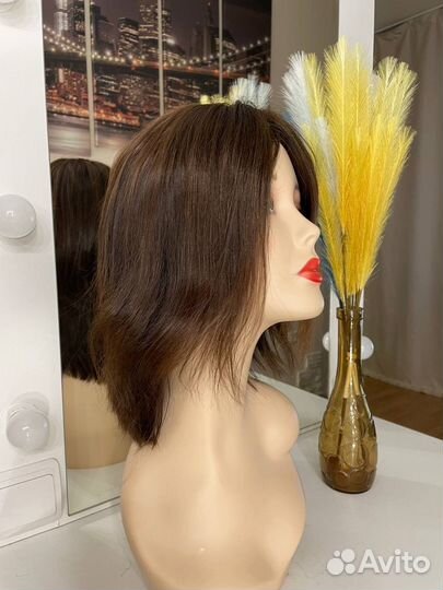 Парик из натуральных волос ручной работы