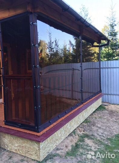 Мягкие окна для беседки