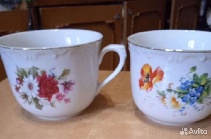 Чайные чашки Чехия. Фарфор