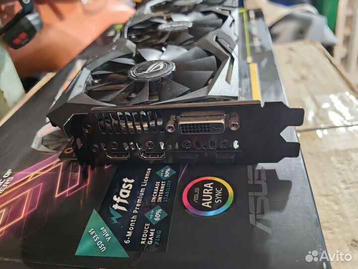 Видеокарта gtx 1060 6gb asus strix