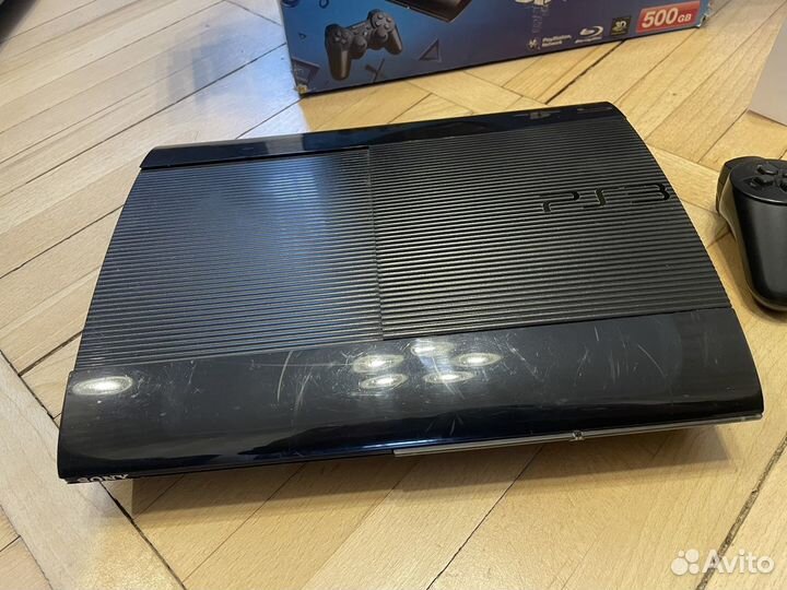 PlayStation 3 Super Slim 500 GB + 38 игр прошитая