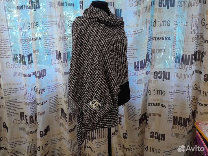 Брендовый палантин Chanel 100 оригинал Италия