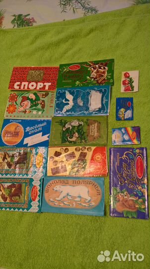 Этикетки от шоколада и напитков СССР