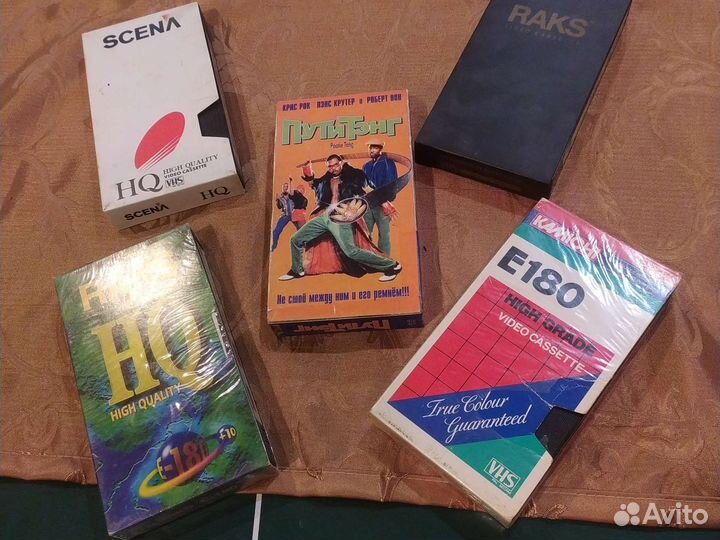 Видеокассеты с записью и чистые в обмен