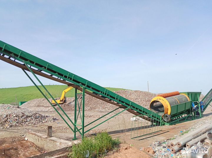 Сортировочный комплекс на базе барабанного грохота