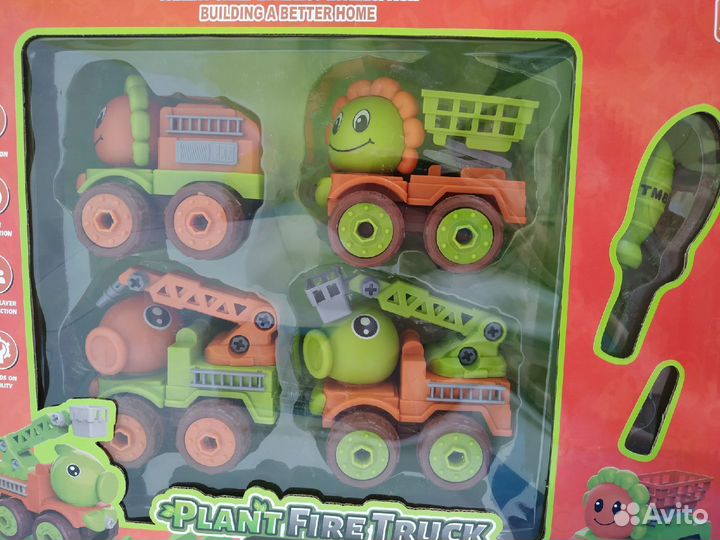 Машина конструктор 4в1 Зомби против Растений