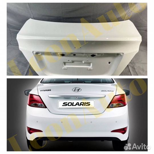 Крышка багажника Hyundai Solaris 1 10-17 Белый