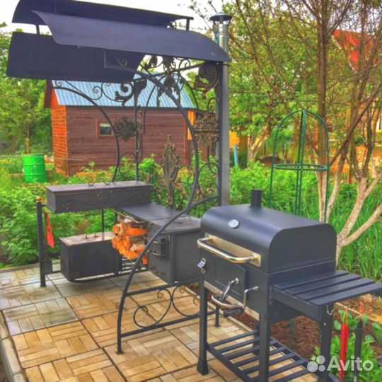 Беседка с мангалом