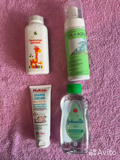 Средства для новорождённого крем, масло, присыпка