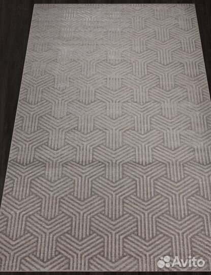 Ковер 160x230 см. Новый. Однотонный дизайн