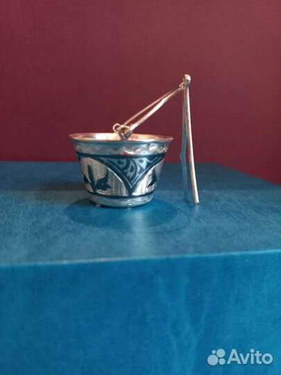 Серебряное ситечко для чайника