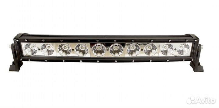 Лайт-бар светодиодный дальний 100W (10W*10) 1-рядн