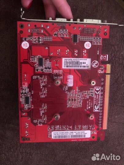 Видеокарта palit 220 gt