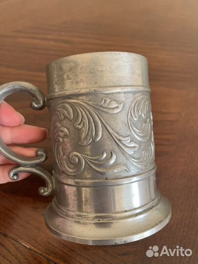 Винтажная Кружка для пива с Олово, для воды